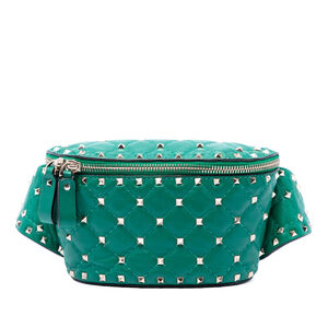 Pre-Loved Valentino Nappa Rockstud Spike Belt Bag